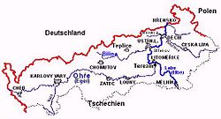 Boemia settentrionale - Localizzazione