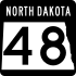 Značka North North Dakota Highway 48