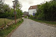 Čeština: Na Staré cestě – ulice v Rudolfově, okres České Budějovice, Jihočeský kraj. English: Na Staré cestě – street in Rudolfov, České Budějovice District, South Bohemian Region, Czechia.