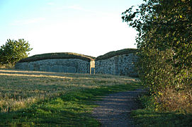 שרידי טירת נס (Näs), בחלקו הדרומי של האי ויסינגאה. היווה ביתם של ארבעה ממלכי שוודיה