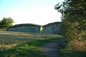 Näs slottsruin i oktober 2005