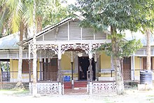 Namghar of the Auniati Satra, one of the principle Satra of the Brahma Samathi. Namghar of Sri Sri Auniati Satra.jpg