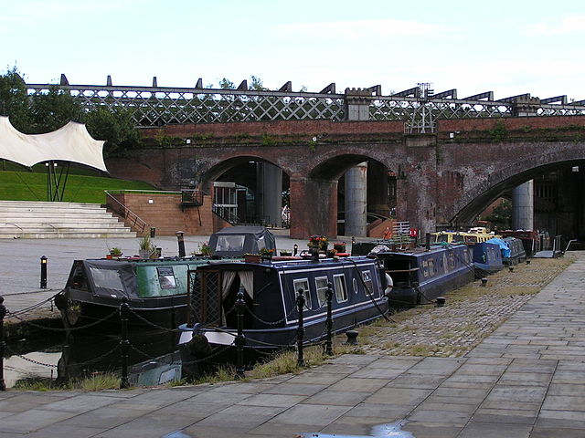 Canal basin in Castlefield, Manchester
