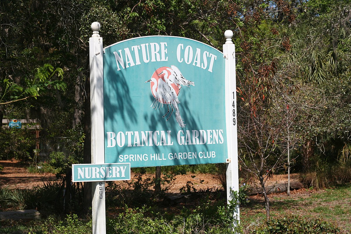 File Nature Coast Botanical Gardens Sign Jpg Wikimedia Commons