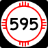 State Road 595 marker