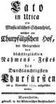 Niccolò Piccinni - Catone in Utica - titelside for den tyske libretto, Mannheim 1770.png