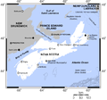 Canada> Nova Scotia includes Cape Breton Island