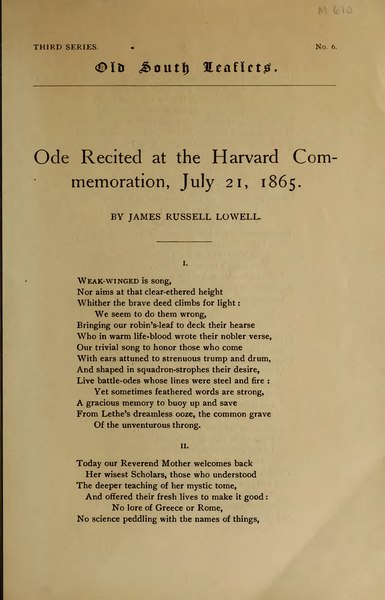 File:Ode Recited at the Harvard Commemoration.djvu