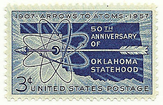 <span class="mw-page-title-main">Oklahoma Statehood Stamps</span> American anniversary postage stamps