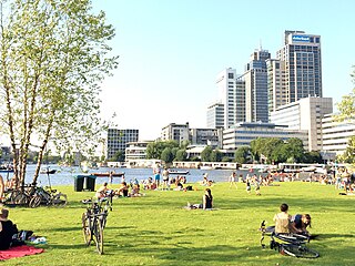 Omval Neighbourhood of Amsterdam in North Holland, Netherlands