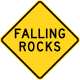 PADOT Falling Rocks Sign.svg