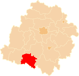 Powiat Powiat pajęczański v Lodžskom vojvodstve (klikacia mapa)