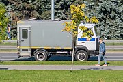 English: Paddy wagon of Belarusian riot police. Minsk, Belarus Русский: Автозак. Минск, Беларусь