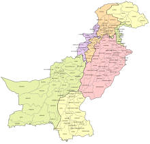 Pakistan Distrikte 2010.svg