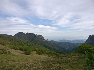 Qinling Mountain range in Shaanxi, China