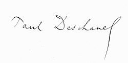 Paul Deschanel aláírása