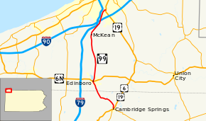 Pennsylvania Route 99 map.svg