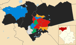 Peterborough UK ward map 2024.svg