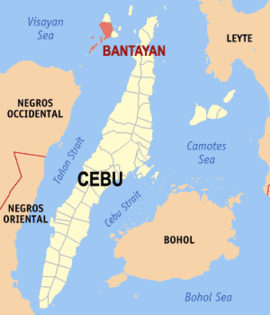 Bantayan na Cebu Coordenadas : 11°12'N, 123°44'E