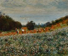 Renoir : La Moisson à Berneval 1880.