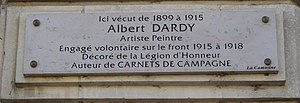 Albert Dardy: Peintre français