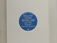 Plaque to William Barlow - Highcombe, Charlton - geograph.org.uk - 1541623.jpg