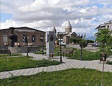 The central square and St. Astvatsatsin Church in Vardenis