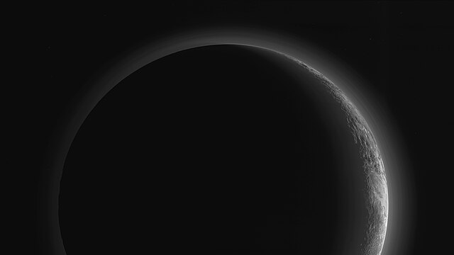 Looking back at Pluto, the largest visited KBO so far