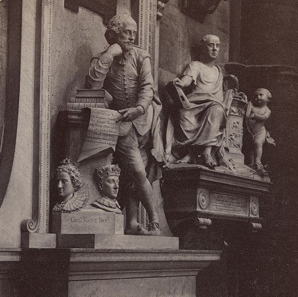 Memorial to William Shakespeare in the Poets' Corner, Westminster Abbey