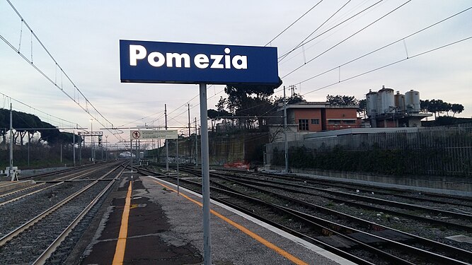 Pomezia railway station