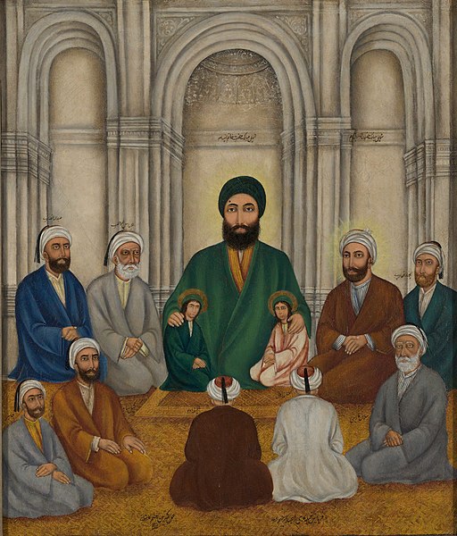 File:Portrait of Prophet Muhammad, Imam 'Ali and His Sons and His Closest Companions MET LC-2020 362.jpg