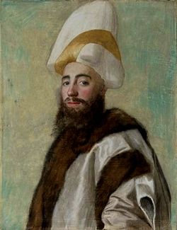 Turkkilaisen suurvisiirin muotokuva. Jean-Étienne Liotardin maalauksen uskotaan esittävän Hekimoğlu Ali paššaa.