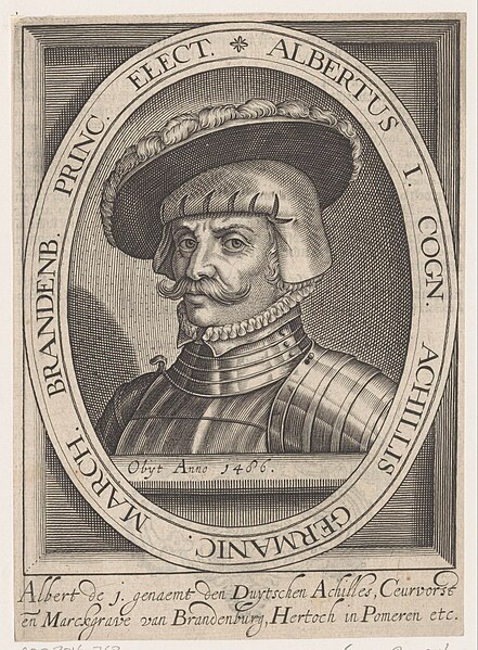 Elector Albrecht Achilles, 17th century engraving