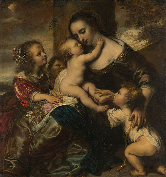 File:Portret van een vrouw met vier kinderen, voorgesteld als Caritas Rijksmuseum SK-A-1257.jpeg