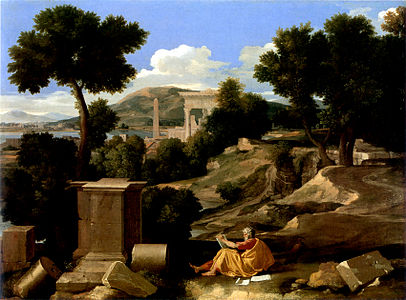 Landscape with Saint John on Patmos, late 1630s, Art Institute of Chicago