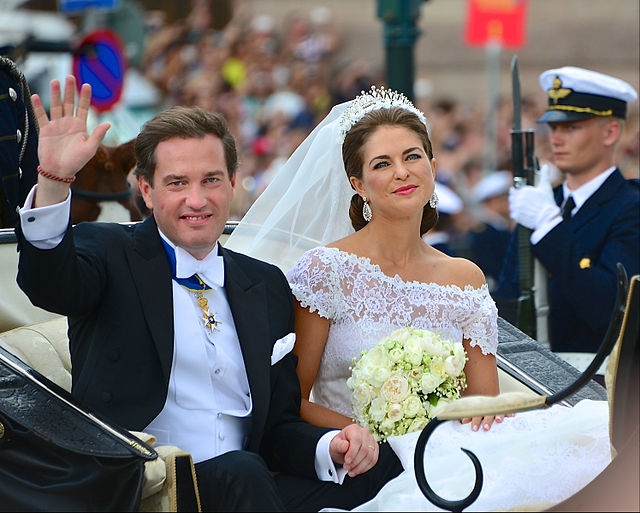 Princess Madeleine and Christopher O'Neill following their wedding.