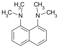 Strukturformel von 1,8-Bis(N,N-dimethylamino)naphthalin