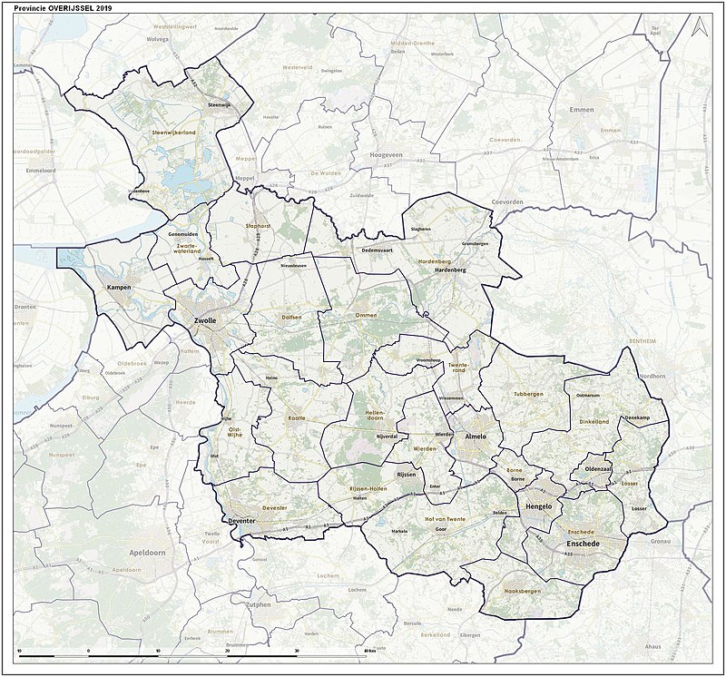 Gemeenten in Overijssel