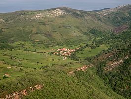 Vista de la localidad de Cicera en Peñarrubia.