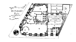 Floor plans of the cellar, basement, ground floor, and 12th floor