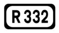 File:R332 Regional Route Shield Ireland.png