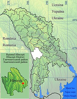 Location of Hîncești