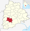 Ranga Reddy paikassa Telangana (Intia). Svg