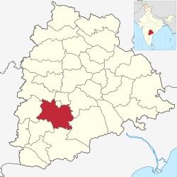 Vị trí của Huyện Rangareddi