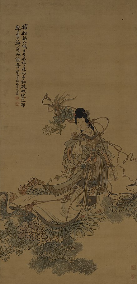 The Goddess of the Luo River, painted by Ren Xiong (1823–57)