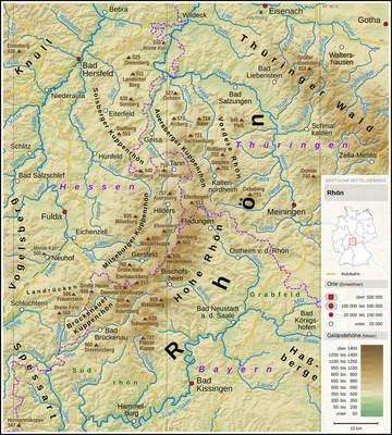 Liste von Bergen in der Rhön