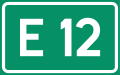 Vegnummerskilt riksveg E 12