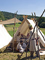 Čeština: Městečko, rekonstrukce raně středověké bitvy Vikingů a Slovanů Rogar, Neveklov, Středočeský kraj, Česká republika English: Reconstrucion of Early Middle Ages Vikings and Slavic Rogar, Neveklov, Central Bohemian Region, Czech Republic