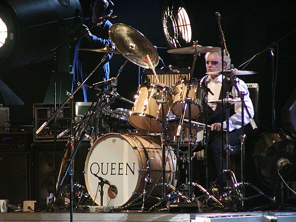 Taylor (pictured in 2005) has been with Queen since the band's inception