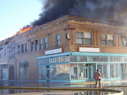 The Federal Building (Sands-Dorsey Drug) burned on June 8, 2007.